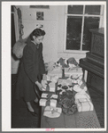 Pies at supper. They will be auctioned off to the men. McIntosh County, Oklahoma. See general caption number 24