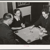 Bridge game at Jaycee buffet supper in Eufaula, Oklahoma. See general caption number 25