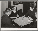 Bridge game at Jaycee buffet supper in Eufaula, Oklahoma. See general caption number 25