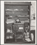 Cabinet and desk of farmer. McIntosh County, Oklahoma