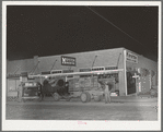 Morning activity at retail grocery store. San Angelo, Texas