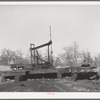 Oil well on the pump. Slick, Oklahoma