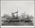 Oil well on the pump. Slick, Oklahoma