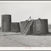 Oil storage tanks. Slick, Oklahoma