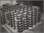 Parts for disk harrows. Farm equipment warehouse, Oklahoma City, Oklahoma