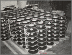 Parts for disk harrows. Farm equipment warehouse, Oklahoma City, Oklahoma