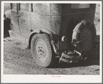 Car of farmer covered with mud. Eufaula, Oklahoma