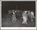 Swing game at play party in McIntosh County, Oklahoma. See general caption number 26