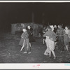 Swing game at play party in McIntosh County, Oklahoma. See general caption number 26