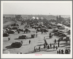 San Angelo Fat Stock Show grounds during the show. San Angelo, Texas