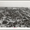 San Angelo Fat Stock Show grounds during show. San Angelo, Texas