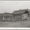 Log barn of Negro farmer in McIntosh County, Oklahoma