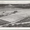 Ranchouse and surrounding pastures of a goat and sheep raiser in Kimble County, Texas