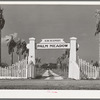 Entrance to farm in San Patricio County, Texas