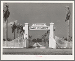 Entrance to farm in San Patricio County, Texas