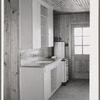 Detail of kitchen in house for permanent agricultural workers at the migratory labor camp. Robstown, Texas