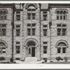 Detail of courthouse at Cuero, Texas