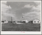 Group of houses for permanent agricultural workers at the migratory labor camp. Robstown, Texas