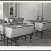 Laundry tubs at the migratory labor camp at Sinton, Texas