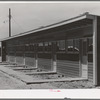 Front of row shelter for migratory workers at the migratory labor camp. Sinton, Texas