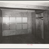 Upstairs bedroom and closet in multi-family unit for permanent agricultural workers at the migratory labor camp. Sinton, Texas