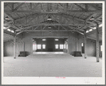 Interior of community building at the migratory labor camp. Sinton, Texas