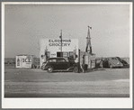 Grocery store and filling station in the high plains. Dawson County, Texas