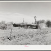 Farmstead in the high plains. Dawson County, Texas