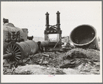 Wreckage of cotton gin and compress, Big Spring, Texas. They were destroyed by fire