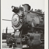 Detail of switch engine in the yards at Big Spring, Texas