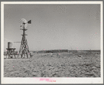 Windmill of farmstead in Dawson County, Texas