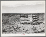 Grave on the high plains. Dawson County, Texas