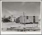 Trailer homes of oil field workers in Hobbs, New Mexico