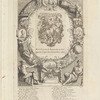 Tytel-print der Actie-Kraam of Voor-hof van Quinquenpoix