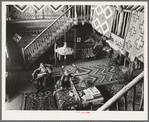 Interior of living room of Navajo Lodge. Datil, New Mexico