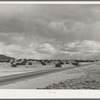Highway crossing the desert in Sandoval County, New Mexico