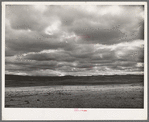 Late afternoon clouds over the desert. Apache County near Springerville, Arizona