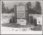 Snow on the continental divide. Catron County, New Mexico