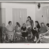 Waiting to see the doctor at the clinic at the Agua Fria migratory labor Camp. Arizona