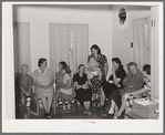 Waiting to see the doctor at the clinic at the Agua Fria migratory labor Camp. Arizona