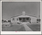 Rear of the community buiding is used for the WPA (Work Projects Administration) nursery school. Agua Fria migratory labor camp, Arizona