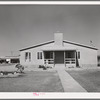 Rear of the community buiding is used for the WPA (Work Projects Administration) nursery school. Agua Fria migratory labor camp, Arizona