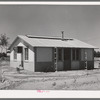 Type of house for permanent agricultural laborers at the Agua Fria migratory labor camp. Arizona