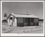 Type of house for permanent agricultural laborers at the Agua Fria migratory labor camp. Arizona