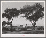 Municipal band shell seen from the golf course. Phoenix, Arizona