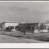 Community building at Arizona part-time farms. Chandler Unit, Maricopa County, Arizona. This building has an auditorium, kitchen, restrooms and laundry room