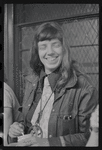Jill Johnston at Gay Liberation Front meeting at Washington Square Methodist Church