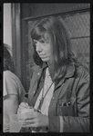 Jill Johnston at Gay Liberation Front meeting at Washington Square Methodist Church