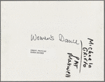 GLF Women's dance, Michaela Griffo and Pat Maxwell