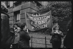 Gay Liberation Front women demonstrate at City Hall, New York